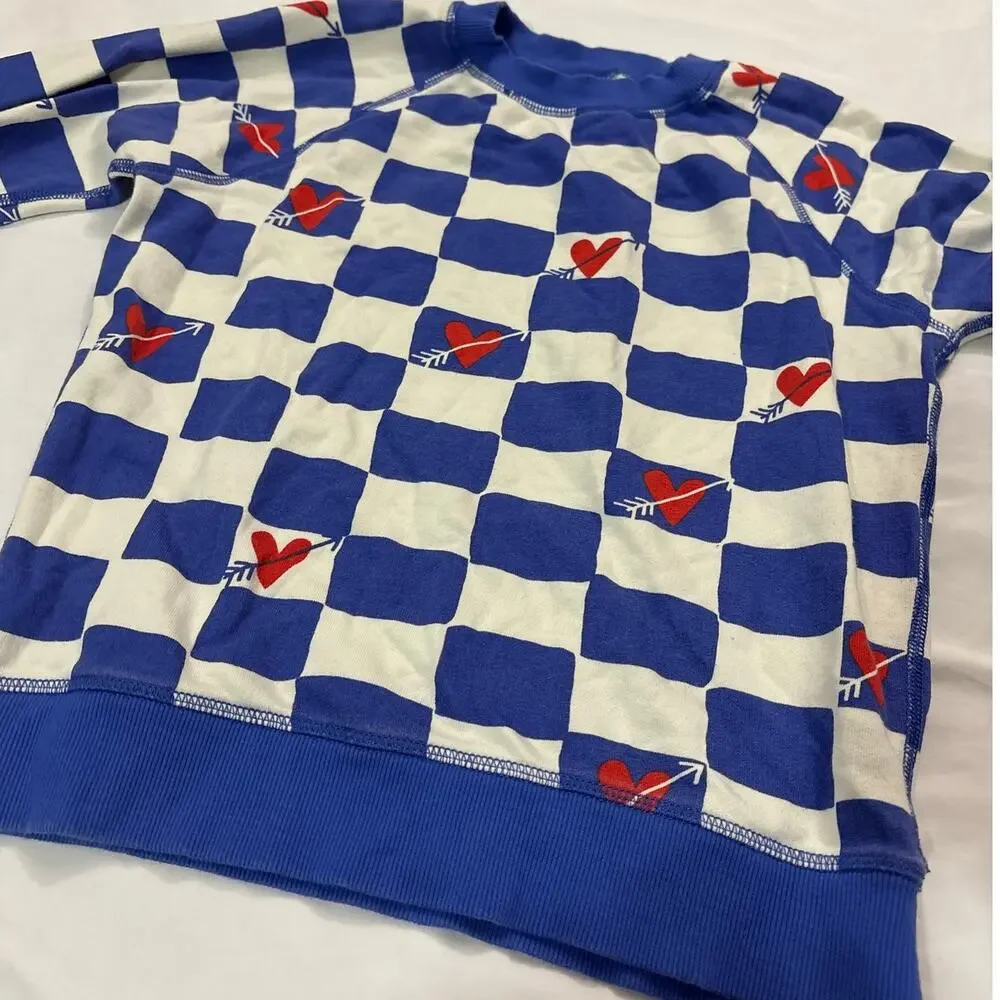 Hanna Andersson Kids 10 Red Heart Arrow Pullover Sweatshirt Valentine's Day